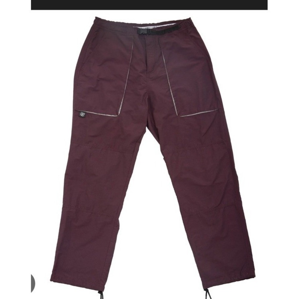 Bronze 56k Bud Pant Navy Blue Baggy Nylon Cargo Belted Adjustable $100 Men's L